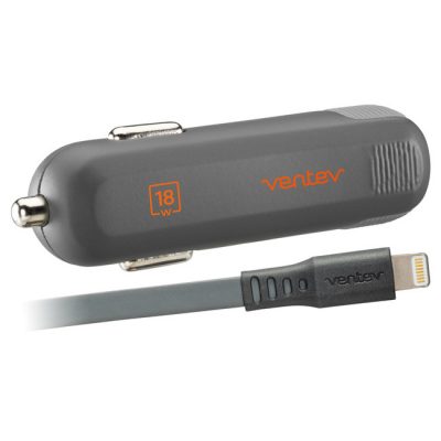 Ventev Power Delivery Car Charger and lightening cable